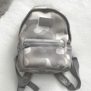 Dagne Dover White & Grey Camo Mini Backpack